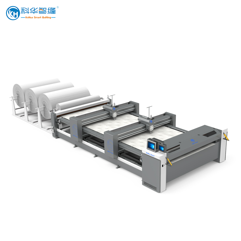 Máquina de Acolchoamento de Viga Dupla e Agulha Única Totalmente Automática KH-V1A-2L