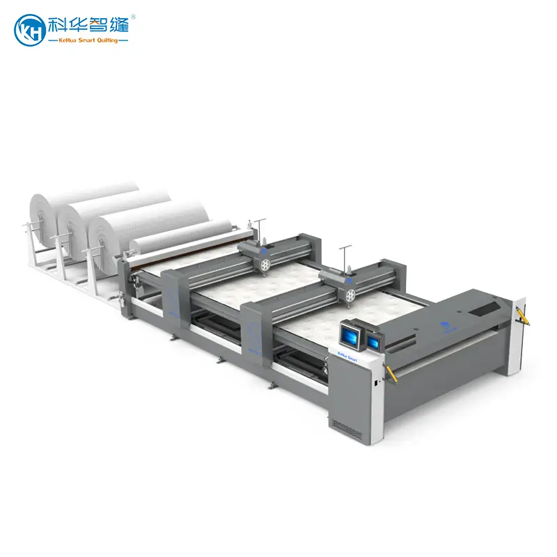 Máquina de Acolchoamento de Viga Dupla e Agulha Única Totalmente Automática KH-V1A-2L 1
